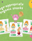 Baby Bellies Organic Softcorn Baby Snack, Banana, Pack of 7 Individual Snack Packs, 0.28 Ounce