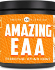 Amazing Essential Amino Acids | 8 Grams EAA's Per Serving | Orange Flavor | 30 Servings | 330 Grams Powder Supplement | Made in USA