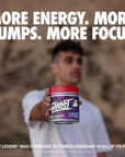 GHOST Legend V2 Pre-Workout Energy Powder, Welch's Grape - 25 Servings - Caffeine, L-Citrulline, & Beta Alanine Blend for Energy Focus & Pumps - Free of Soy, Sugar & Gluten, Vegan