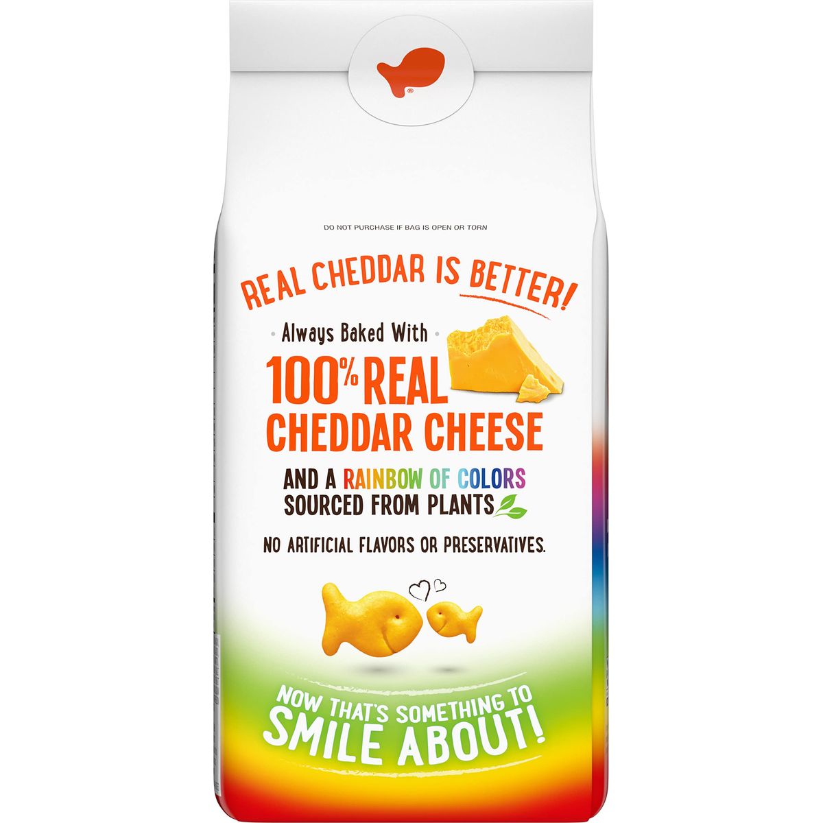 Goldfish Colors Cheddar Cheese Crackers Baked Snack Crackers 66 oz Bag Pack of 6