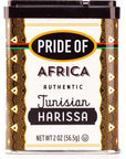 Pride Of Africa Tunisian Harissa, Authentic Single Ingredient Premium Spice Sourced in Tunisia Africa | Gluten Free | Kosher | Vegan | 2.0 oz. Tin, 1-Count