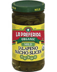 La Preferida Pepper Jalapeno Slice Mild Organic 115 Ounce Pack of 4