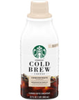 Starbucks Cold Brew Coffee Concentrate Naturally Flavored Madagascar Vanilla 100 Arabica MultiServe Bottle 32 Fl Oz