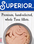 Blue Harbor Fish Co Wild Albacore Solid White Tuna in Water No Salt Added  46 oz Can Pack of 12