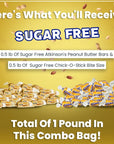 FabQuals Sugar Free 1LB Combo 64 Count  Atkinson Sugar Free Peanut Butter Bars 05LB  Sugar Free Chick O Sticks Candy 05LB I Sugar Free Chico Sticks Candy Bulk Sugar Free Peanut Butter Candy