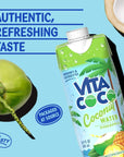 Vita Coco Coconut Water Naturally Hydrating Electrolyte Drink Smart Alternative to Coffee Soda and Sports Drinks Gluten Free Pineapple 169 Fl Oz Pack of 12 2028 Fl Oz