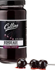 Collins Bordeaux Stemmed Cherries 3 Pack 10oz Each bundled with complimentary 4count Stainless Steel Cocktail Picks  Premium Dark Cherry Garnish For Cocktails Bourbon Cherries For Old Fashioned cherries for manhattan cocktail  Multipack  Bulk