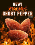 Blue Diamond Almonds XTREMES Ghost Pepper Flavored Spicy Snack Nuts 15 oz Tube Pack of 12