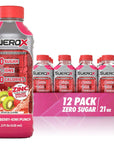 SueroX Zero Sugar Electrolyte Drink for Hydration and Recovery Unique Blend of Electrolytes  8 Ions Zero Calorie Sports Drink 213 Fl Oz StrawberryKiwi Punch 12 Count