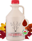 Escuminac Canadian Maple Syrup Great Harvest Rich Taste 338 fl oz Family Size Format 100 Pure  Organic Single Origin