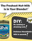 Wilderness Poets SPiN Macadamia Milk Concentrate  Unsweetened  1 Ingredient  Make Macadamia Nut Milk or NonDairy Creamer for Coffee Tea Lattes Smoothies 16 Ounce