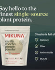 Mikuna Vegan Protein Powder (Vanilla, 15 Servings) - Plant Based Chocho Superfood Protein - Dairy Free Protein Powder Packed with Vitamins, Minerals & Fiber - Gluten, Keto & Lectin-Free