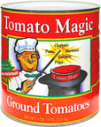 Stanislaus Tomato Magic Delicious Ground Peeled Tomatoes in Puree Sauce That Enhances Everything Size 10 6 lb10 oz 106oz Pack of 2  IncludesFree Basil Leaves from Rhino Fine Foods071oz