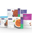 HMR Sampler Pack  HMR Entrees and Meal Replacements Including HMR 120 Chocolate Shake Mix 70 Plus Chocolate Shake and Pudding Mix and Multigrain Hot Cereal 16 FullSized Servings