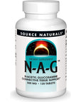 Source Naturals N-A-G 500 mg N-Acetyl Glucosamine for Joint Support and Intestinal Lining - 120 Tablets