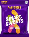 SmartSweets Gummy Worms 18oz Pack of 12 Candy with Low Sugar 4g Low Calorie 110 No Artificial Sweeteners GlutenFree Healthy Snack for Kids  Adults Variety of Flavors