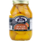 Amish Wedding Old Fashioned Pickled Peach Halves and Bartlett Pears Variety 2 Pack 32 oz Jars