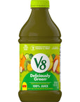 V8 Deliciously Green 100 Fruit and Vegetable Juice 46 fl oz Bottle