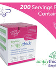 SimplyThick EasyMix | 200 Count of 6g Individual Packets | Gel Thickener for Those with Dysphagia & Swallowing Disorders | Creates an IDDSI Level 2 - Mildly Thick (Nectar Consistency)