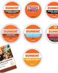 Dunkin KCup Variety Pack 28 Keurig Coffee Pods 7 Flavors Medium  Dark Roasts Flavored K Cups  Hazelnut French Vanilla Caramel Cinnamania Coffee Kcups with Recipe eBook 28units 7 Flavors