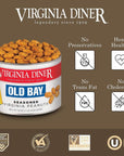 Virginia Diner  Gourmet Old Bay Seasoned Virginia Peanuts 10 Ounce Tin