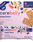 Cerebelly Toddler Snack Bars - Organic Carrot Date Smart Bars (Pack of 5), Healthy & Organic Whole Grain Bars with Veggies & Fruit, 16 Brain-supporting Nutrients from Superfoods, Nut Free, No Added Sugar, Made with Gluten Free Ingredients