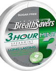 BREATH SAVERS Spearmint Sugar Free Breath Mints Tins, 1.27 oz (8 Count)