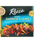 Reese Smoked Baby Clams 366Ounces Pack of 10