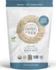 One Degree Organic Foods Sprouted Quick Oats, USDA Organic, Non-GMO Gluten Free Oatmeal, 24 oz., 8 Pack