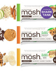 MOSH Variety Pack Plant Based Protein Bars 6pk Keto Snack GlutenFree No Added Sugar 10g Plant Based Protein Lions Mane B12 Vitamins Supports Brain Health Breakfast ToGo