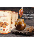 Nuts on the Run Sea Salt Caramel Pecan Pralines 40 Ounces Pack of 3  Vegan Kosher NonGMO GlutenFree Snack