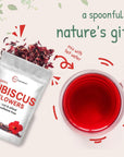 Micro Ingredients Organic Hibiscus Flowers 2lbs 450cups  Flor de Jamaica Loose Leaf Tea for Hibiscus Tea Bags  Cut  Sifted Dried Leaves  Caffeine Free NonGMO No Sugar