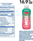 My Muse Organic Enhanced Flavored Water Watermelon 169oz Bottle 12 Pack Zero Sugar Added With Zinc Vitamin A  E Elderberry Immunity Support Low Calories Healthy Keto Friendly