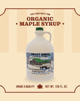 Frost Ridge Maple Farm Organic Maple Syrup Grade A Gallon 128 FL Oz Dark Robust formerly Grade B