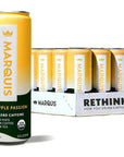 Marquis - Natural Energy Drink - Pineapple Passion - 12 oz Cans - 12 Pack