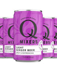 Q Mixers Light Ginger Beer Premium Cocktail Mixer Made with Real Ingredients 75oz Can  5 PACK