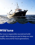 Chicken of the Sea Chunk Light Tuna in Water Wild Caught Tuna 25 Less Sodium 5Ounce Cans Pack of 24