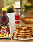 Extra Buttery Pancake Syrup 24 fl oz  Extra Buttery Taste Pancake Syrup Ideal for Waffles  French Toast with Moofin Golden SS Spoon  Traditional Flavor 3Pack