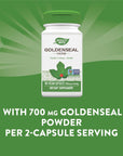 Nature's Way Premium Herbal Goldenseal Herb 700 mg per serving 100 Vcaps