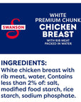 Swanson White Premium Chunk Canned Chicken Breast in Water Fully Cooked Chicken 45 OZ Can