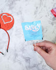 Bluey Classroom Valentine Exchange Kit 24 Cards and Individually Wrapped Strawberry Suckers Included Birthday Party Favors 423 Ounces