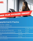 Ephed Plus Extreme Energy with Mormon Tea, 350 mg Caffeine Supplement with Vitamin B6, B12, and 25mg Mormon Tea per 2 Capsule Serving, 100 Capsules