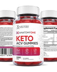 Justified Laboratories (5 Pack) Anatomy One Keto ACV Gummies 1000MG