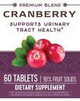 Nature's Way Premium Blend Cranberry, Urinary Tract Health Support* Supplement with Vitamin C, 60 Tablets