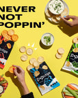 Popchips Potato Chips Variety Pack, Single Serve 0.8 Ounce Bags - 3 Flavors: 12 Sea Salt, 12 BBQ, 6 Sour Cream & Onion - Pack of 30