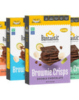 Bantastic Brownie Keto Snack Variety Pack (Double Chocolate, Mint, Coconut, Caramel) - Crunchy Thin Low Carb, Sugar-Free, Gluten-Free, Dairy-Free Brownies Healthy Snack, 3 Oz Ea (Pack of 4)