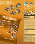 Drizzilicious Mini Rice Cakes Smores  Rice Crisps Healthy Snack for Adults and Kids Flavored Rice Cakes Vegan Gluten Free Allergen Free Only 90 Calories Per Bag  074 oz Pack of 20