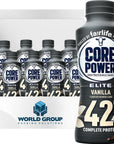 Fairlife Core Power Elite Vanilla 8 Pack High Protein Milk Shakes 42g  14 Fl Oz  Ready to Drink for Workout Recovery  In World Group Packing Solutions 8 Count