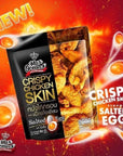 Max Oceans Brand Crispy Fried Chicken Crispy Chicken Skin Salted Egg Flavour Size 30g X 4 Packs