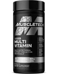 MuscleTech Platinum Multivitamin for Immune Support 18 Vitamins & Minerals Vitamins A C D E B6 B12 Daily Workout Supplements for Men 90 Ct